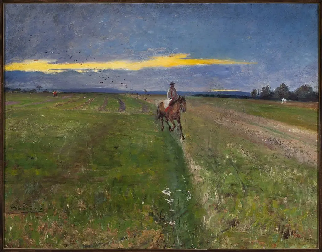 Peasant on horseback, by Włodzimierz Tetmajer