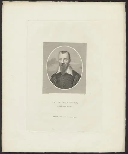 Portrait of Isaac Casaubonus, scholar in the humanities, by W.P., Sherlock