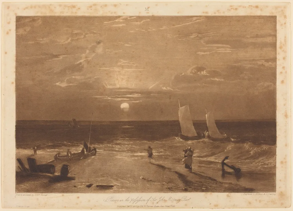 The Mildmay Sea-Piece, by W.T. Annis, ink, 1812