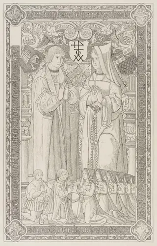 Brass of Thomas Pounder in St. Mary Quay Church, Ipswich
