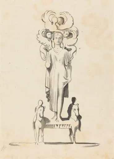 Bronze Figure of Minerva, Found in the Barrowof Achilles, by W. Walton