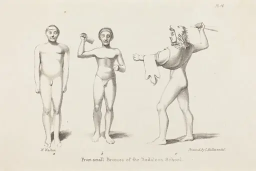 Daedalian Figures from Bronzes, by W. Walton