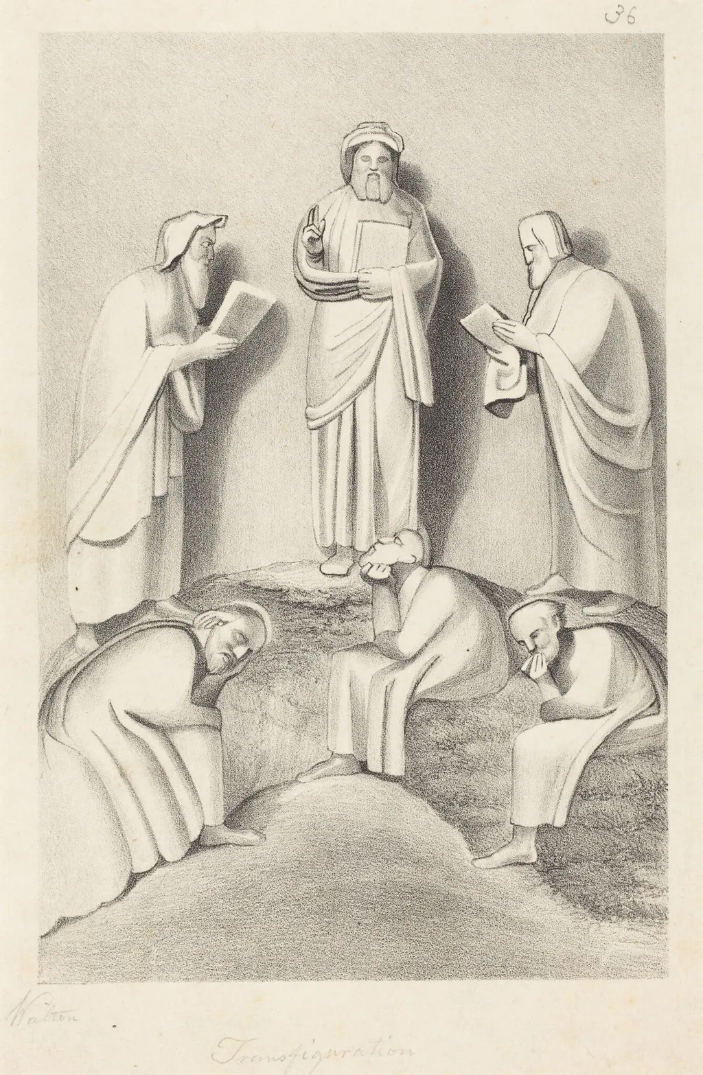 The Transfiguration, by W. Walton, ink, 1829
