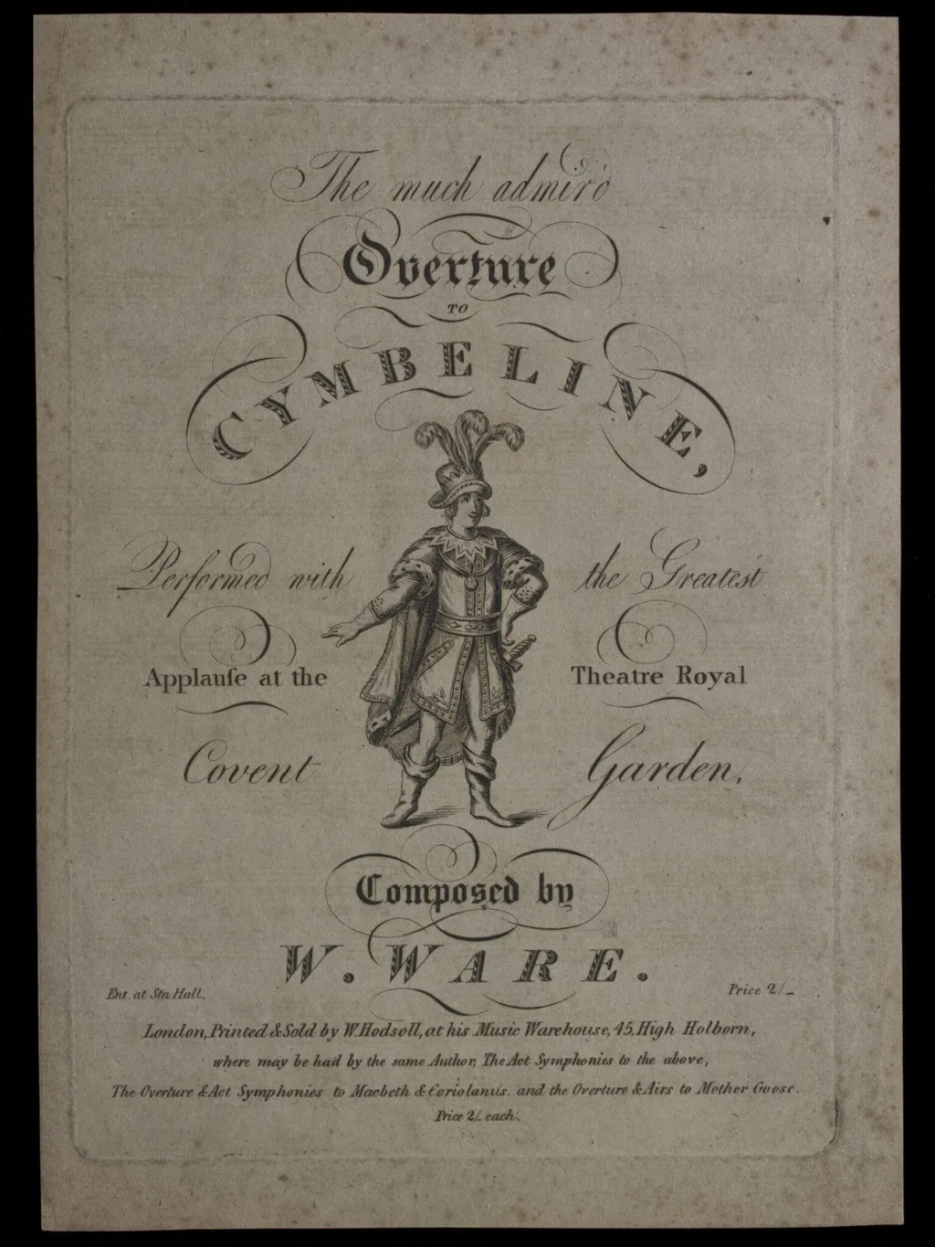 H Beard Print Collection, by W. Ware, 1750