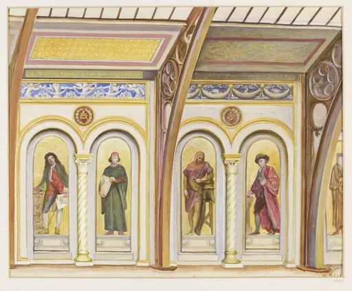Interior of the South Court, by W. Wise