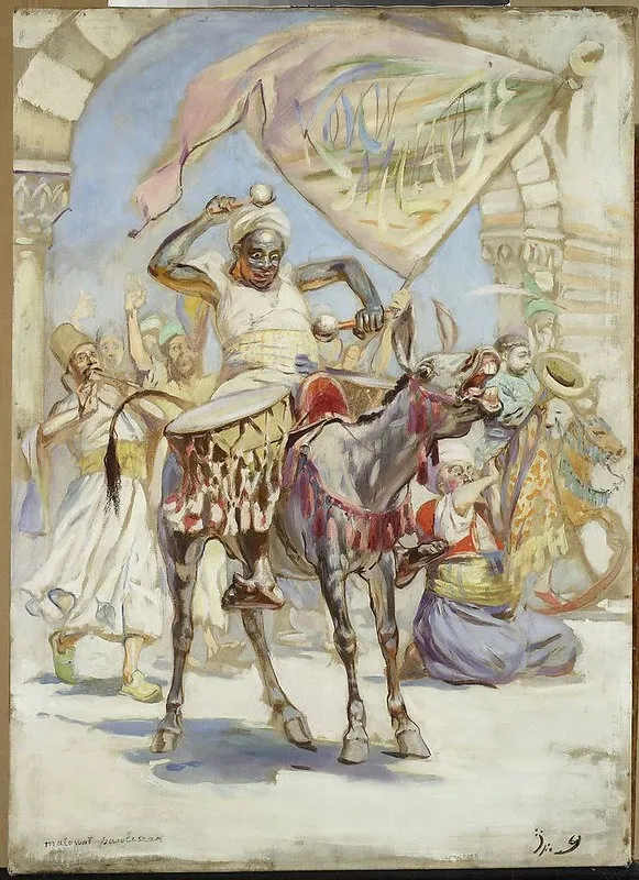 Eastern musicians, by Wacław Pawliszak, oil, 1894