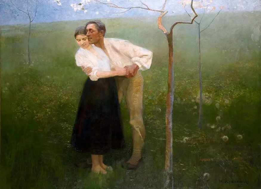 Umizgi huculskie, by Wacław Szymanowski, oil, 1896