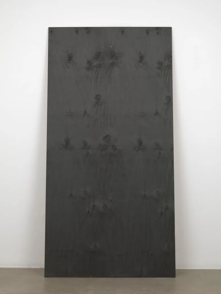 Untitled, by Wade Guyton, wood, 2009