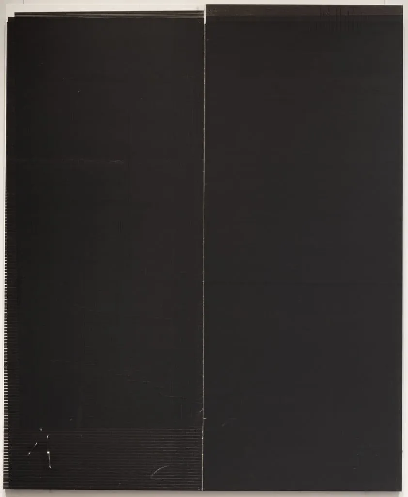 Untitled, by Wade Guyton, ink, 2008