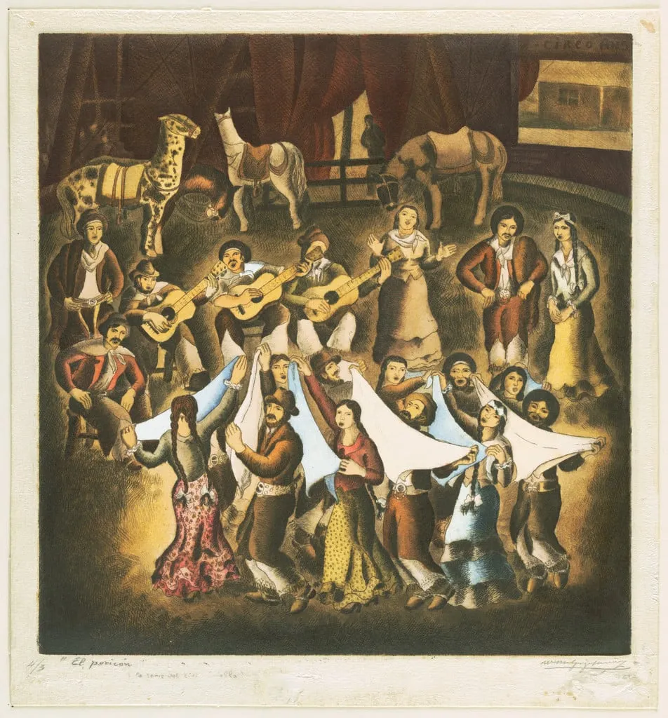 Untitled, by Waldimiro Melgarejo Muñoz, watercolor, 1940