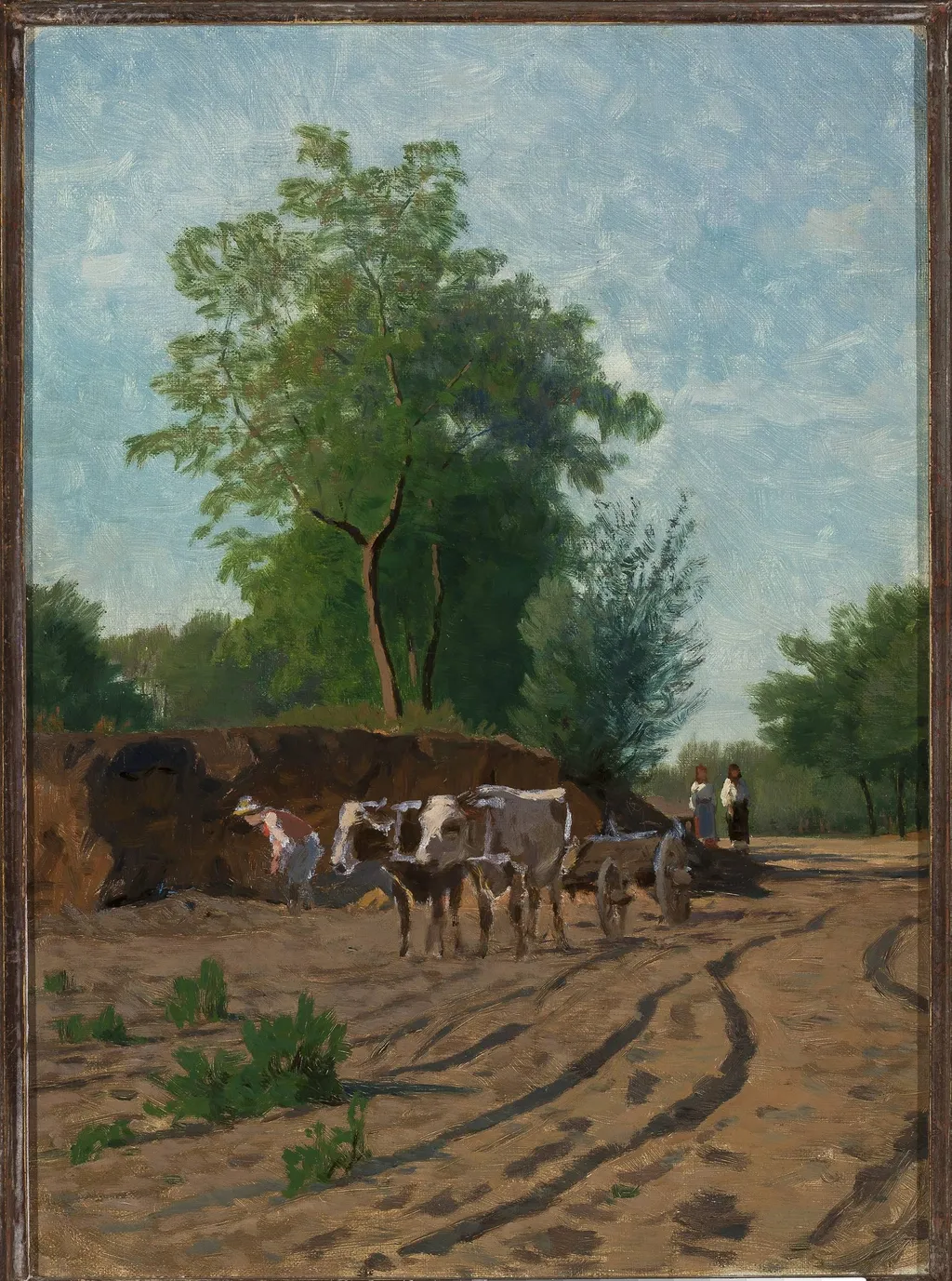 Countryside landscape, sketch, by Walery Brochocki, unspecified, 1895