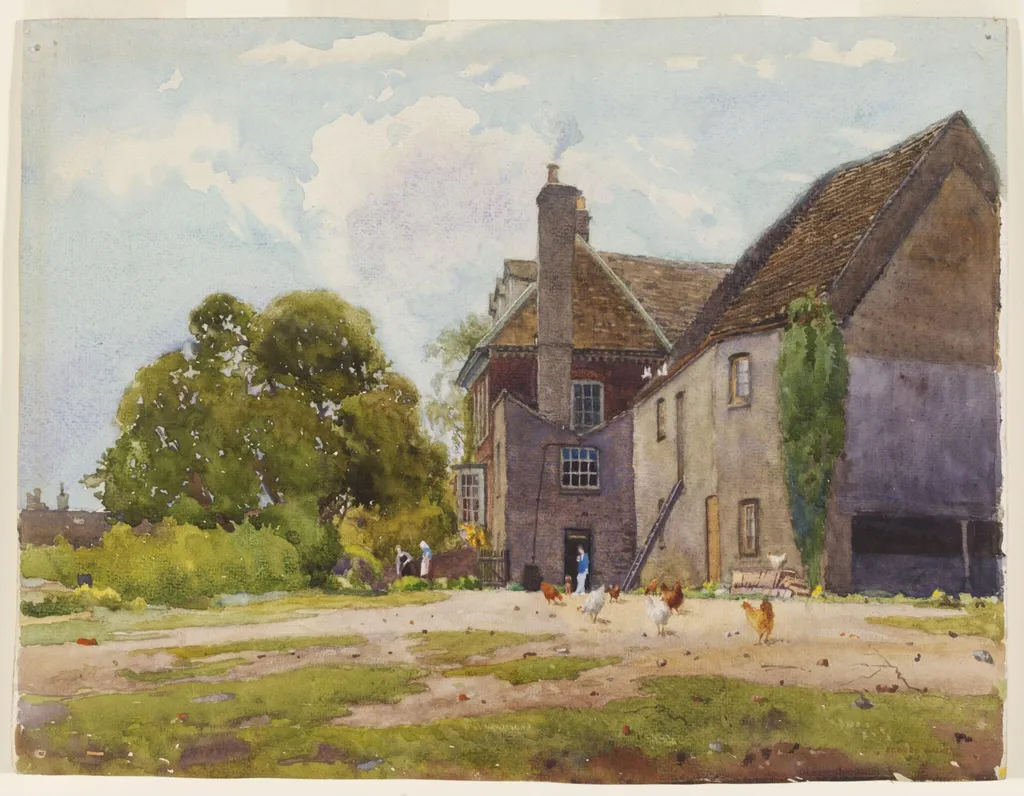 Mr. Mayne's House, St. Ives, by Walker, watercolor, 1941