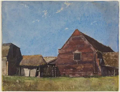 Oliver Cromwell's Barn, near St. Ives, by Walker