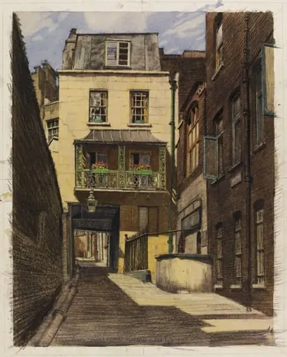The Watch House, Strand Lane, W.C.2., by Walker