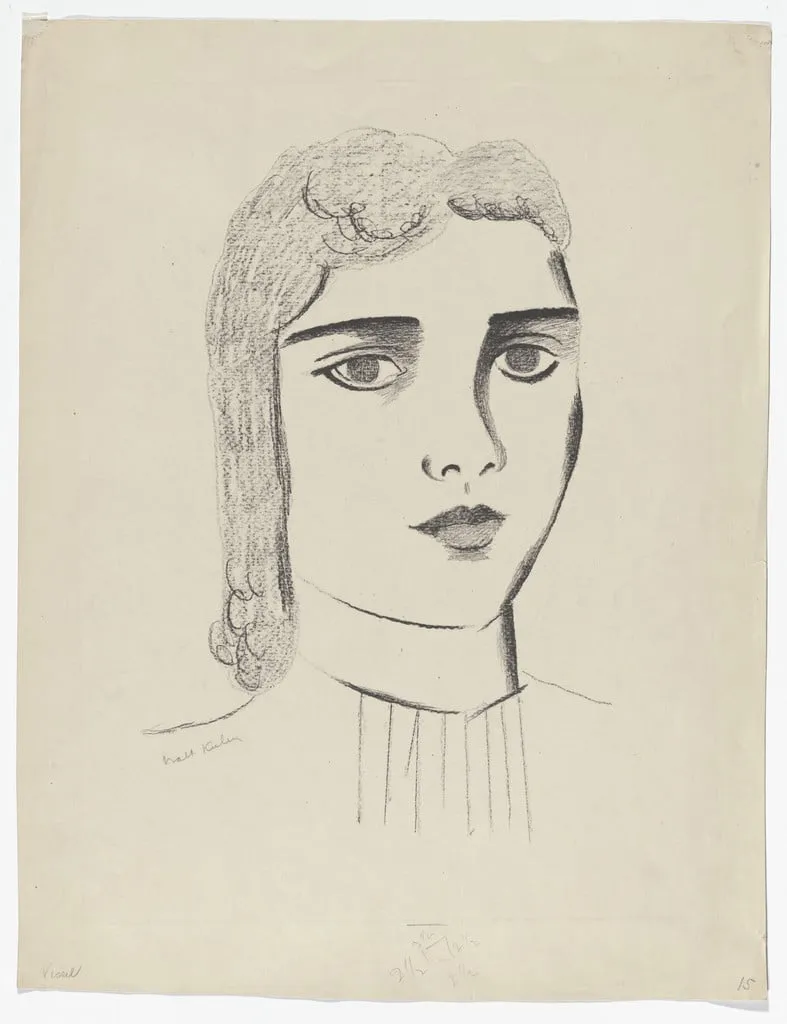 Untitled, by Walt Kuhn, ink, 1924