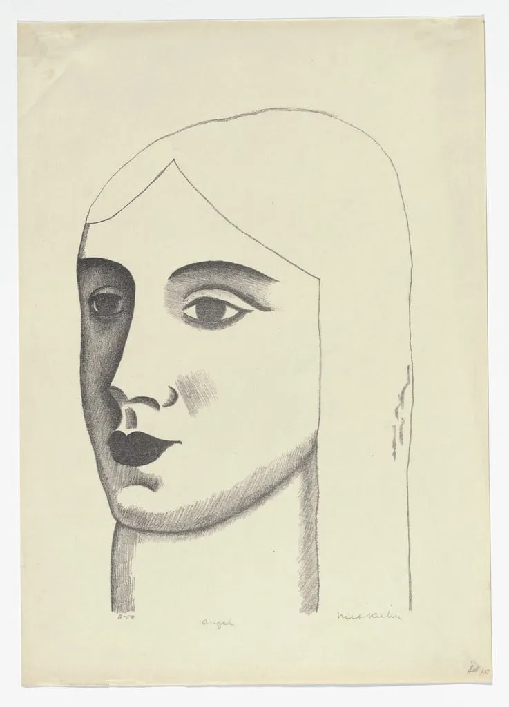 Untitled, by Walt Kuhn, ink, 1925