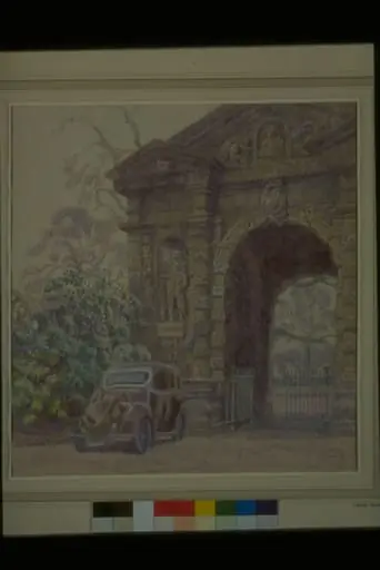 Entrance to the Botanical Garden, Oxford, Oxfordshire, by Walter Bayes