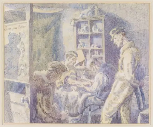 Tattooist's Parlour, Colchester, by Walter Bayes