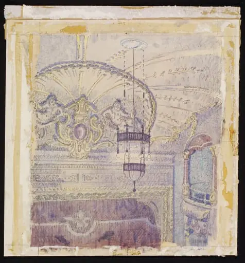 The Interior of the Old Grand Theatre, now the Gaumont Hippodrome, Colchester, by Walter Bayes