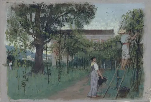 Grape-picking, by Walter Crane