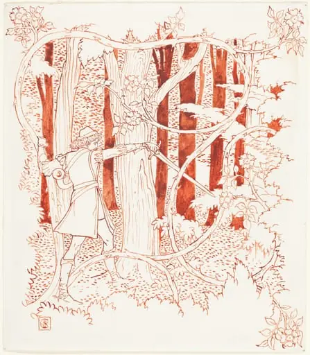 Prince Charming in the Forest, by Walter Crane