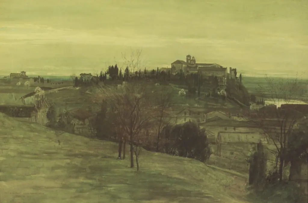 The Aventine from the Palatine, by Walter Crane