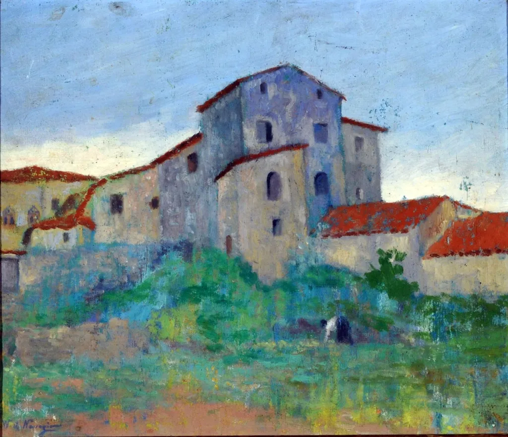 Landscape of Italy, by Walter de Navazio, unspecified, 1850