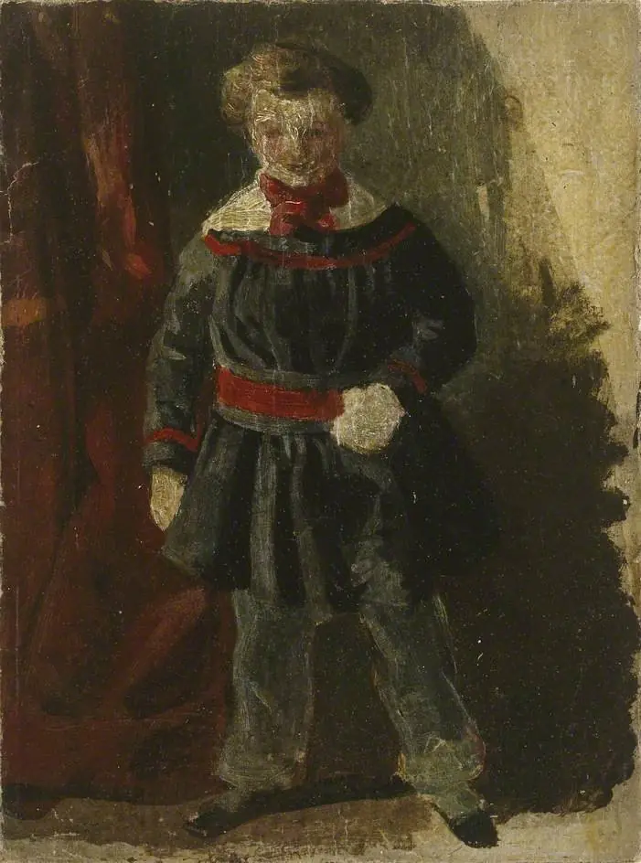 Wykeham Deverell as a Child, by Walter Deverell