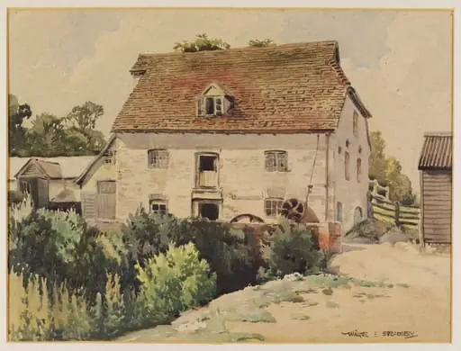 Mill House at Tilty, Essex, by Walter E. Spradbery