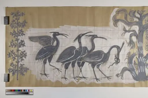 Eglin, Walter - Malerei, Entwurfszeichnung Wandbild Realschule Tannenbrunn, Sissach, by Walter Eglin