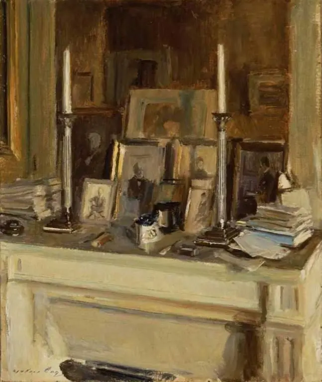 La Cheminée, by Walter Gay