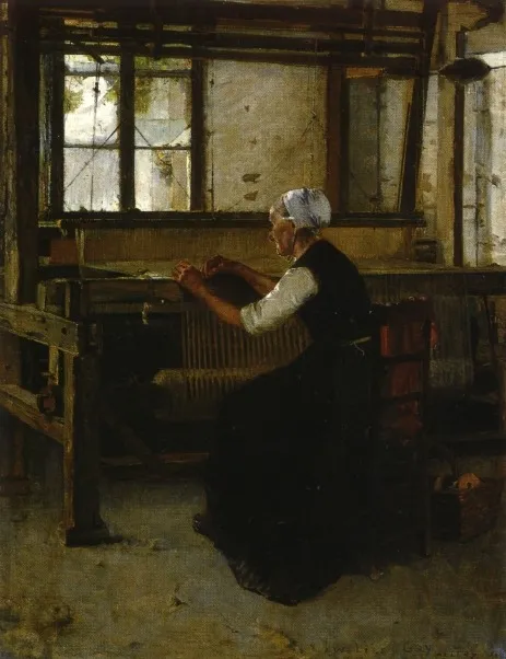 The Weaver, by Walter Gay, oil, 1894