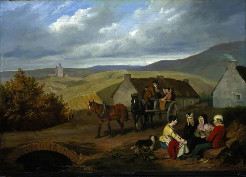 A Scottish Roadside Scene, by Walter Geikie