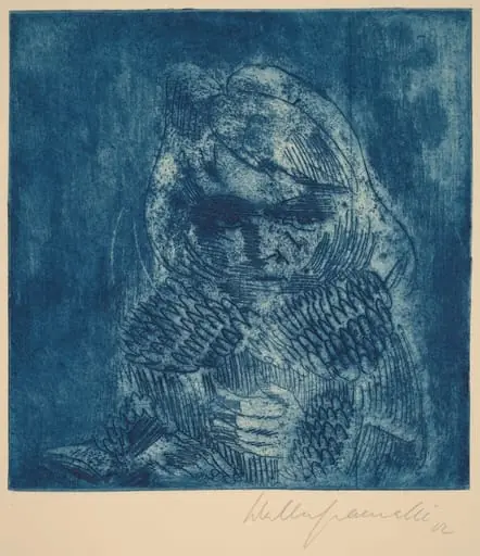 Bird Girl, Sonia Gramatté (Vogelmädchen, Sonia Gramatté), by Walter Gramatté