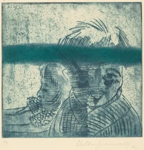 The Couple (Das Paar), by Walter Gramatté