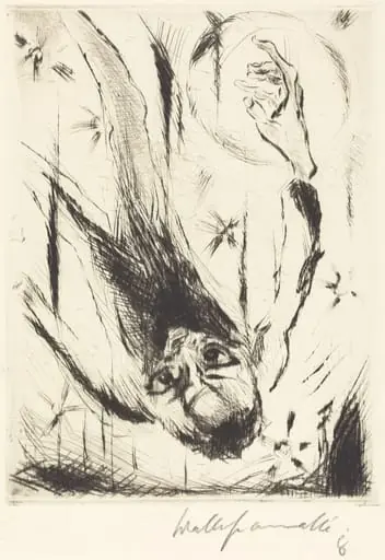 The Fall into Infinity, by Walter Gramatté