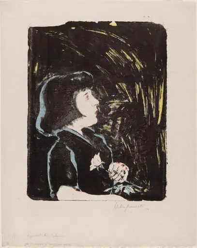 The Young Bride (Sonia Gramatté) [Bräutliches Mädchen (Sonia Gramatté)], by Walter Gramatté