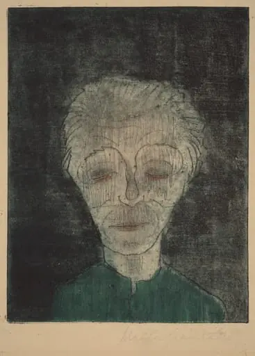 Tired Man (Self-Portrait), by Walter Gramatté