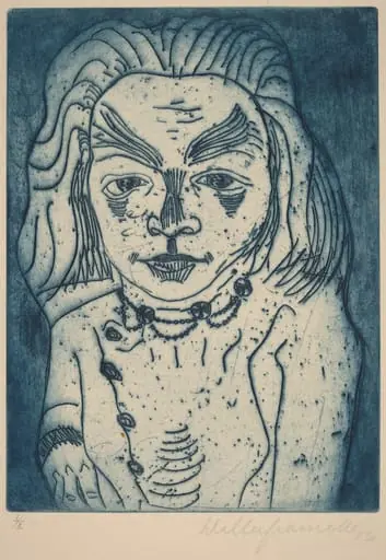Woman with a Necklace, by Walter Gramatté