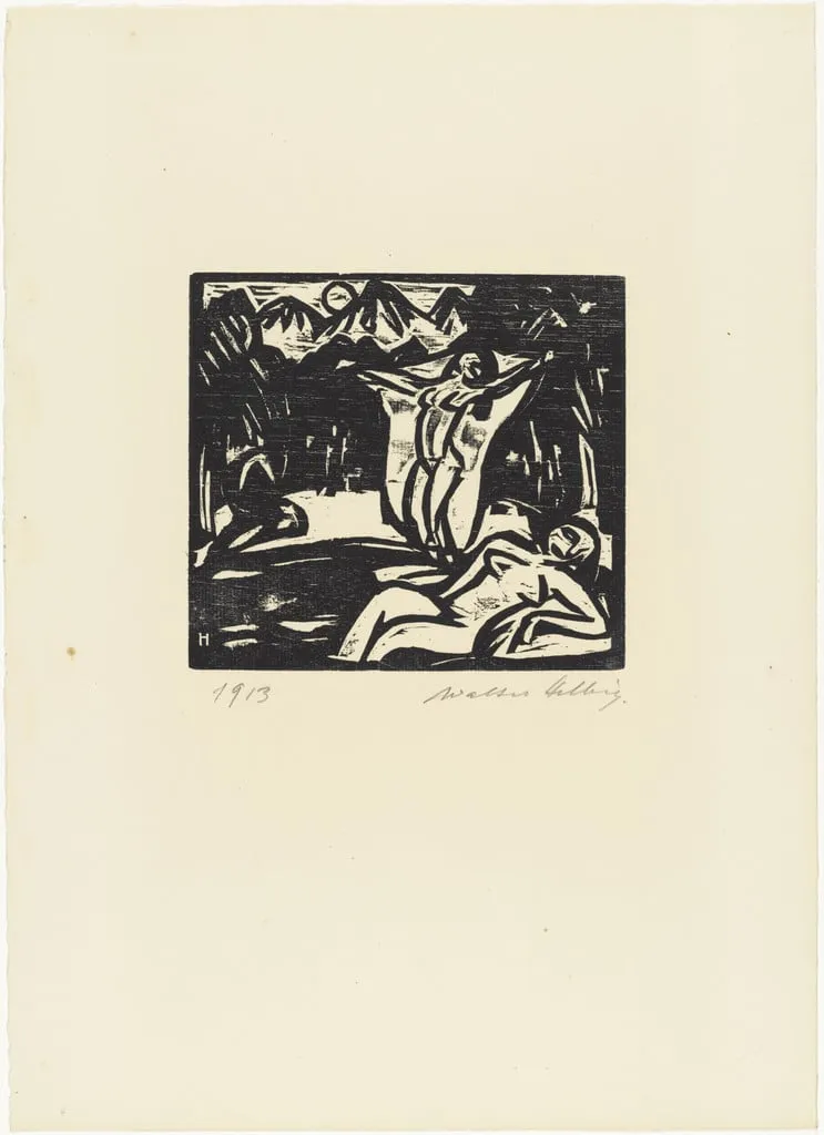 Untitled, by Walter Helbig, ink, 1913