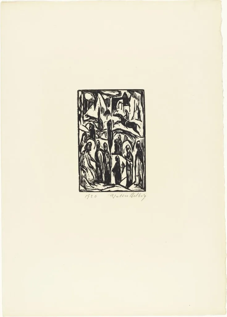 Untitled, by Walter Helbig, ink, 1920