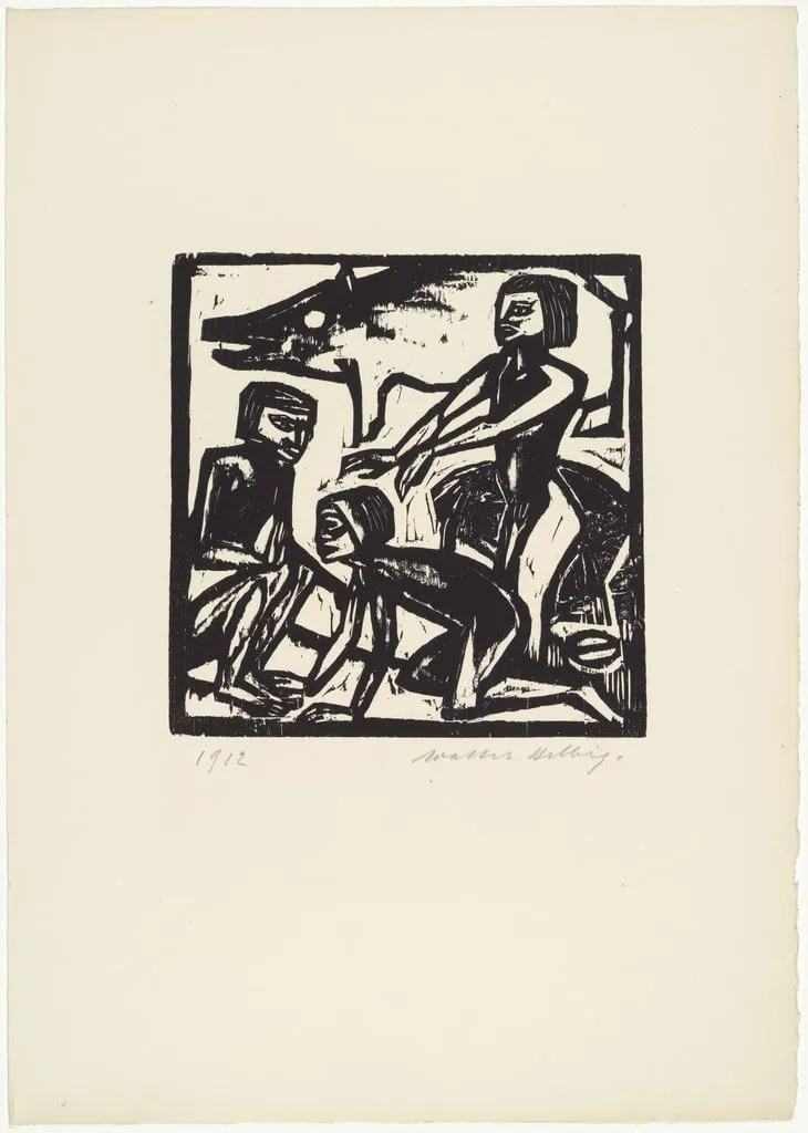 Untitled, by Walter Helbig, ink, 1912
