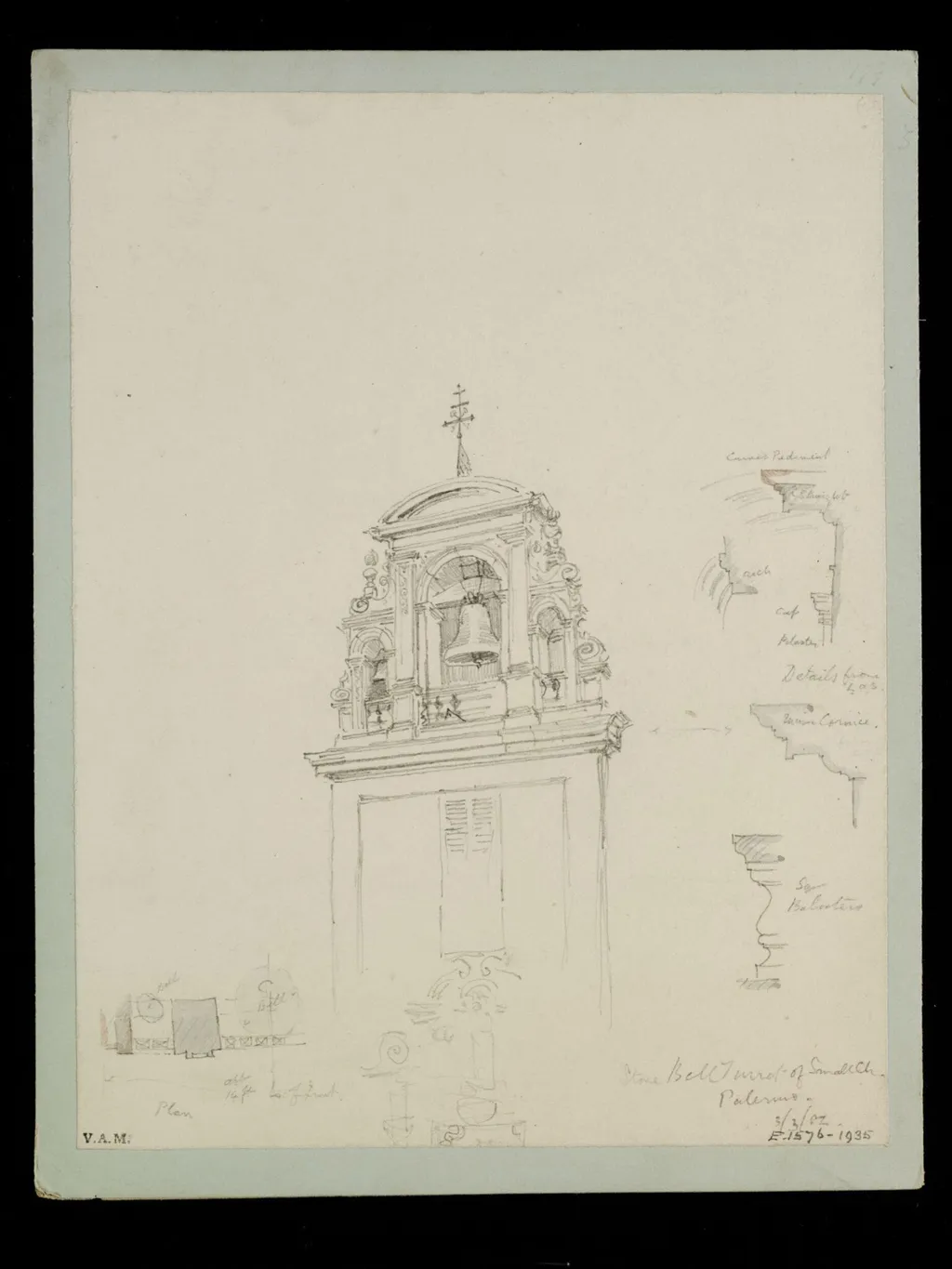 One of 235 drawings of architectural subjects in France, Germany, and Italy, by Walter John Nash Millard, 3