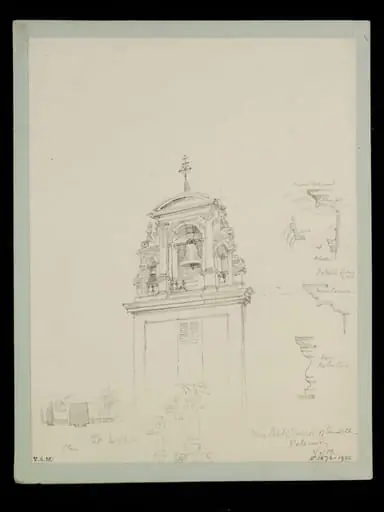 One of 235 drawings of architectural subjects in France, Germany, and Italy, by Walter John Nash Millard