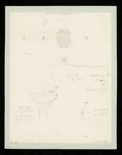 One of 235 drawings of architectural subjects in France, Germany, and Italy, by Walter John Nash Millard