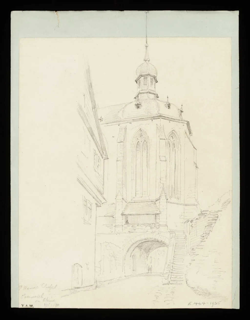 One of 235 drawings of architectural subjects in France, Germany, and Italy, by Walter John Nash Millard, 1890
