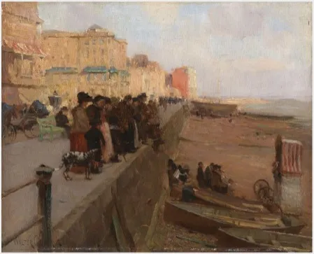 A View of Hastings, by Walter Osborne, oil, 1891