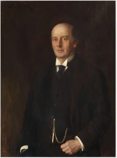 Portrait of Gerald Fitzgibbon, Lord Justice of Appeal (1837-1909), by Walter Osborne, oil, 1898