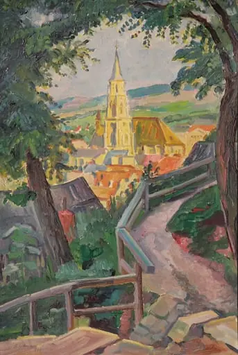 Clujul văzut de pe Cetățuie, by Walter R. Widmann