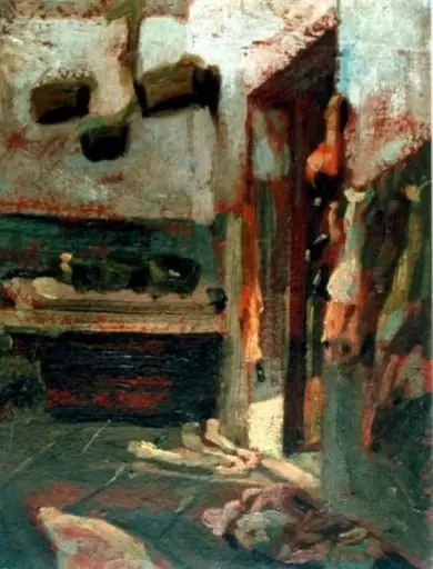 Interior de măcelărie, by Walter Richard Sicker